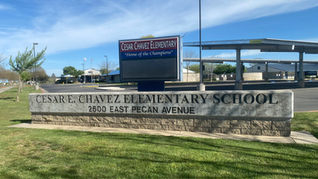 Cesar Chavez image tattered