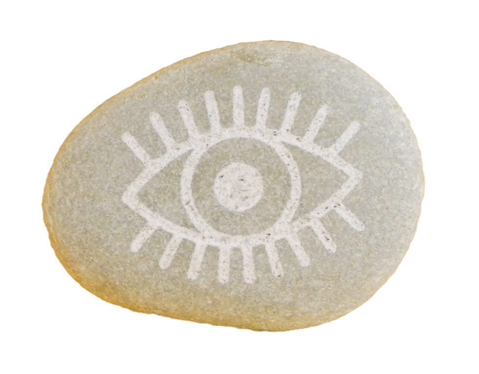 Rock Art Protective Evil Eye of Osiris