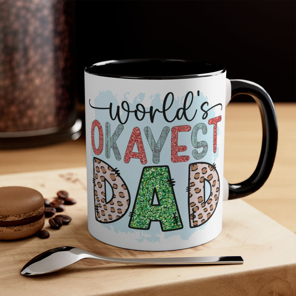 World's Okayest Dad Personalized Mug 2| Father's Day Gift | Xmas Gift
