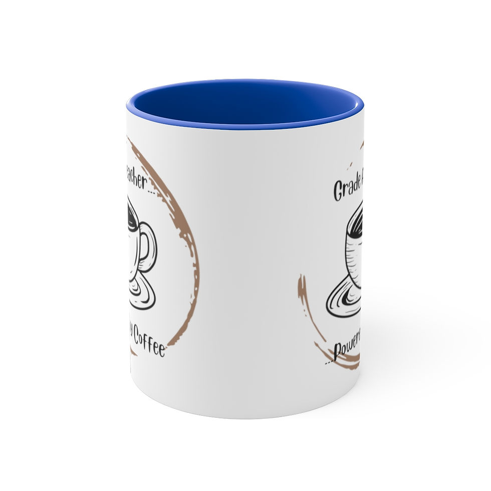 Thumbnail: Funny Coffee Mug for Teachers - Grade A Teacher, Powered by Coffee