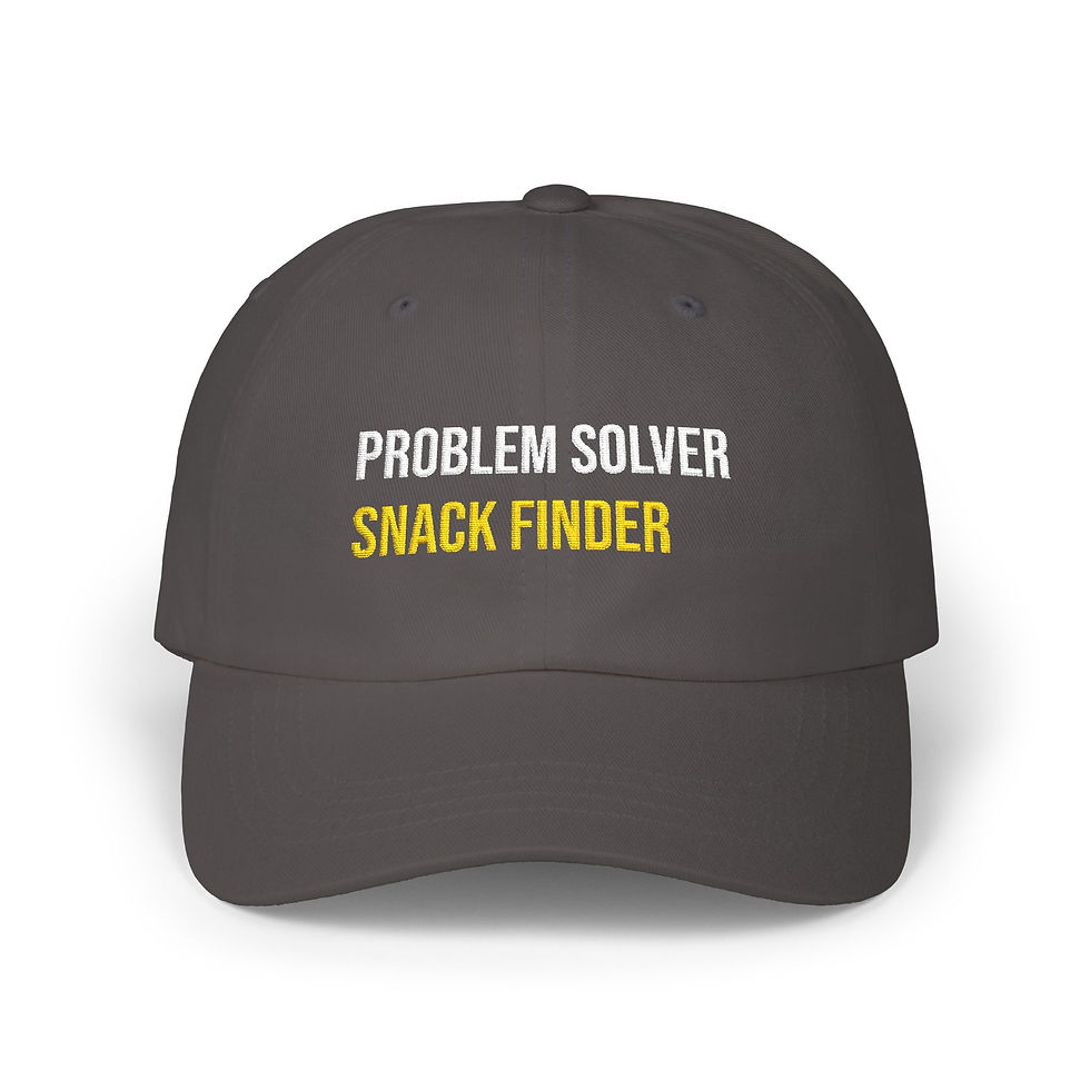 Thumbnail: Problem Solver Snack Finder  Funny Embroidered Dad Cap - Gift for Dad