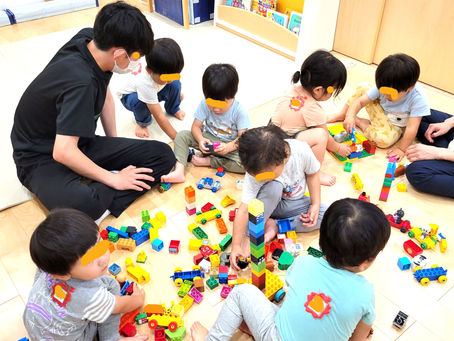 放課後育児体験で高校生のお兄ちゃんが来てくれました。