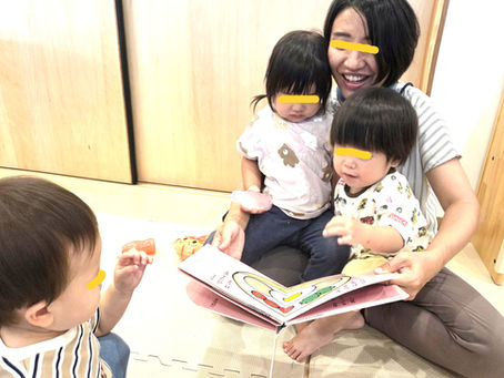 ちょっぴり緊張気味の保育参加
