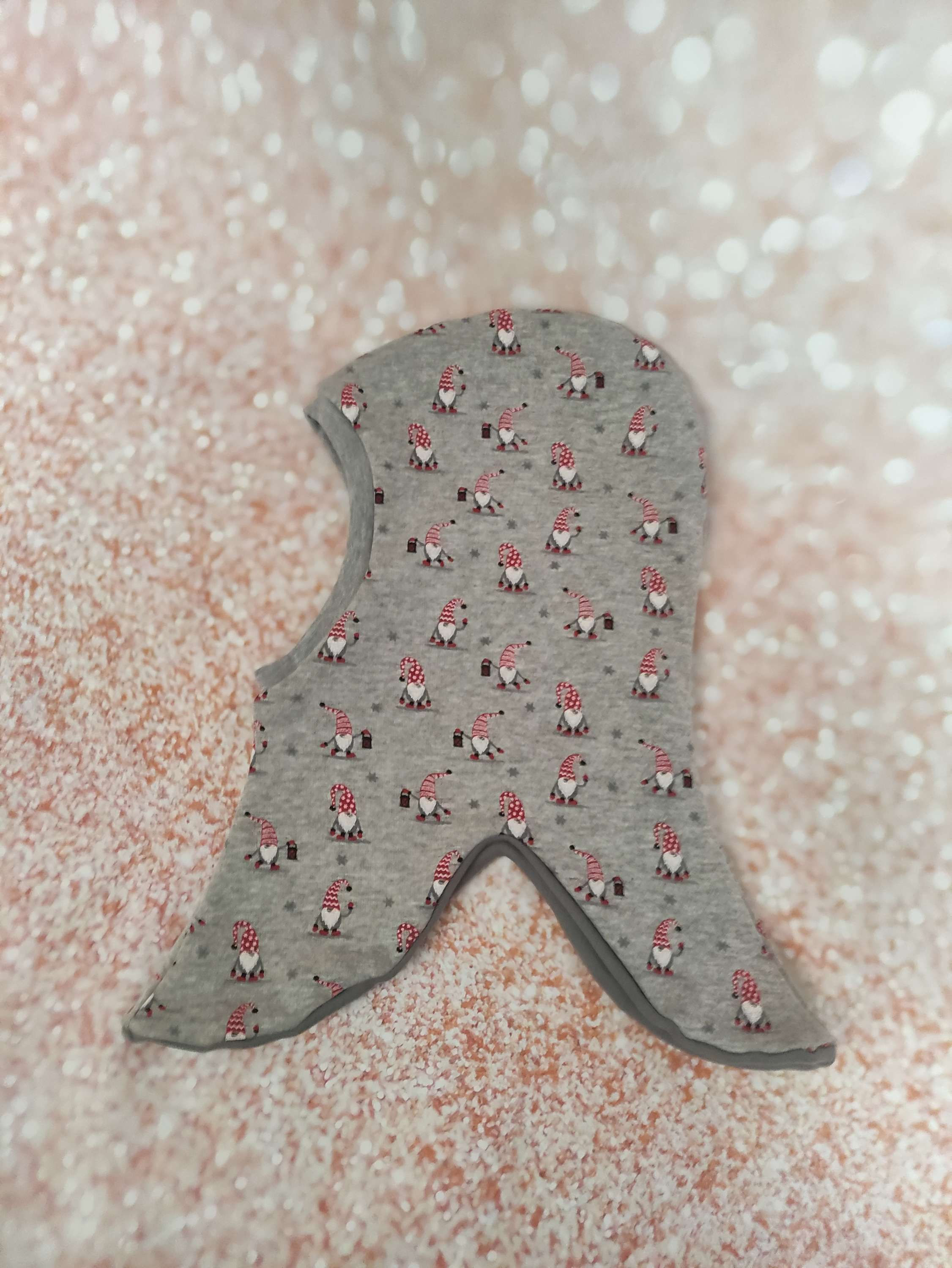 Zwerge Schlupfmütze Handmade Schalmütze abgerundet Kopfumfang 48-52