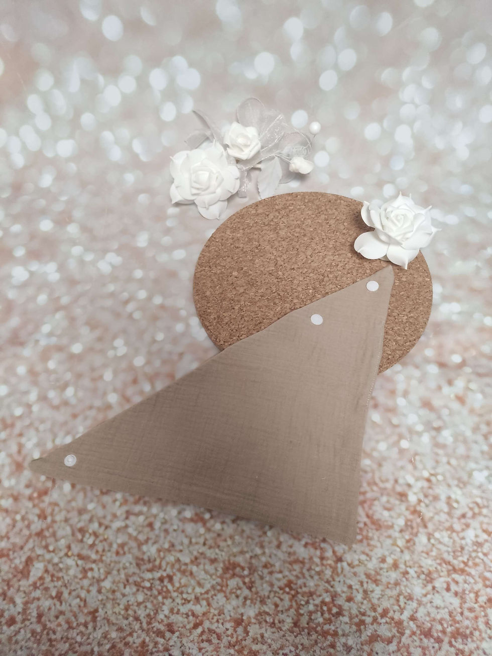 Miniaturbild: Musselintuch Dreieckstuch Sabbertuch Baby Kleinkinder Handmade schwarz 