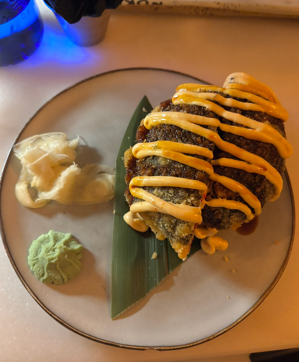 Last sushi burger at Norico in Barcelona