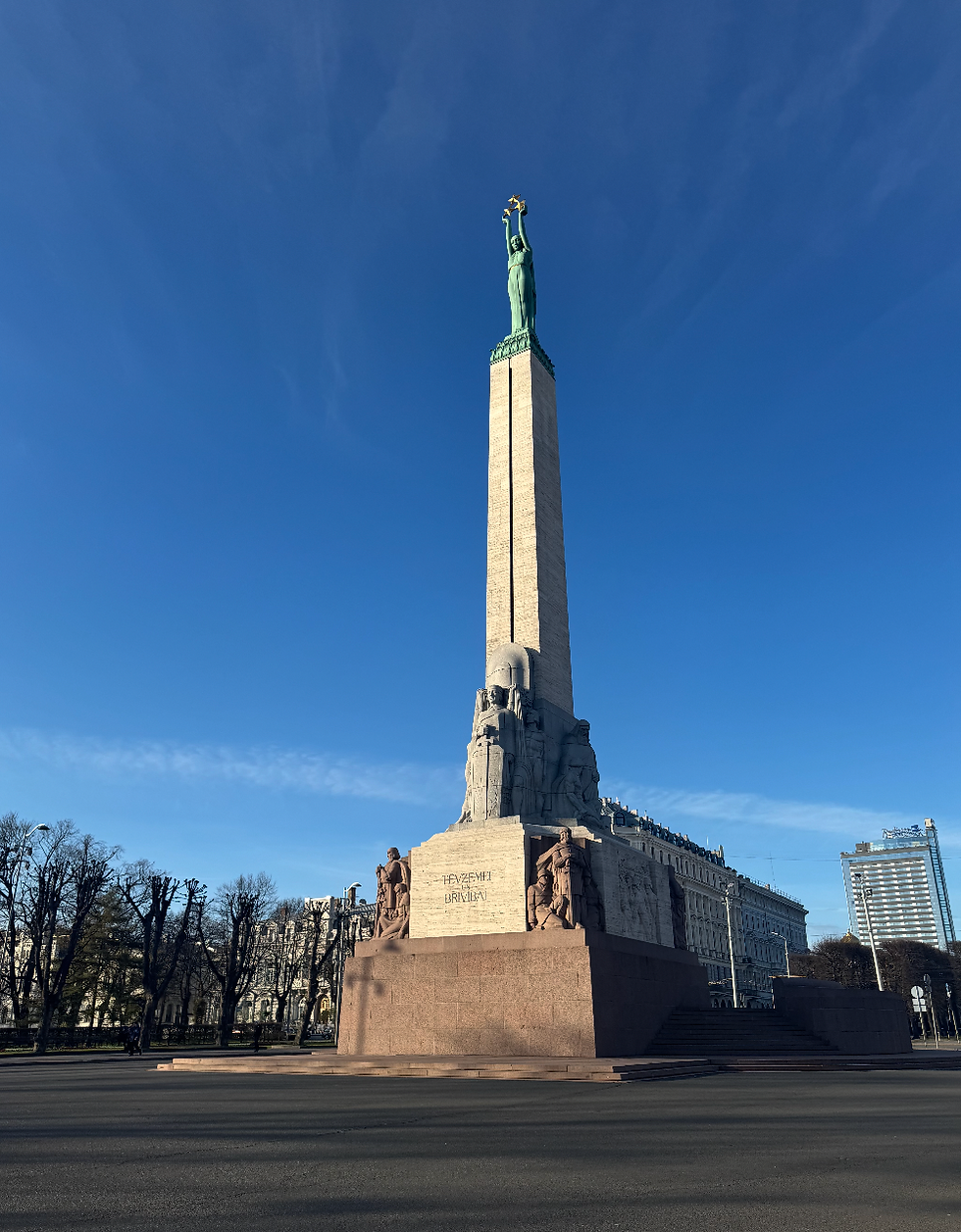 The Freedom Monument in Riga
