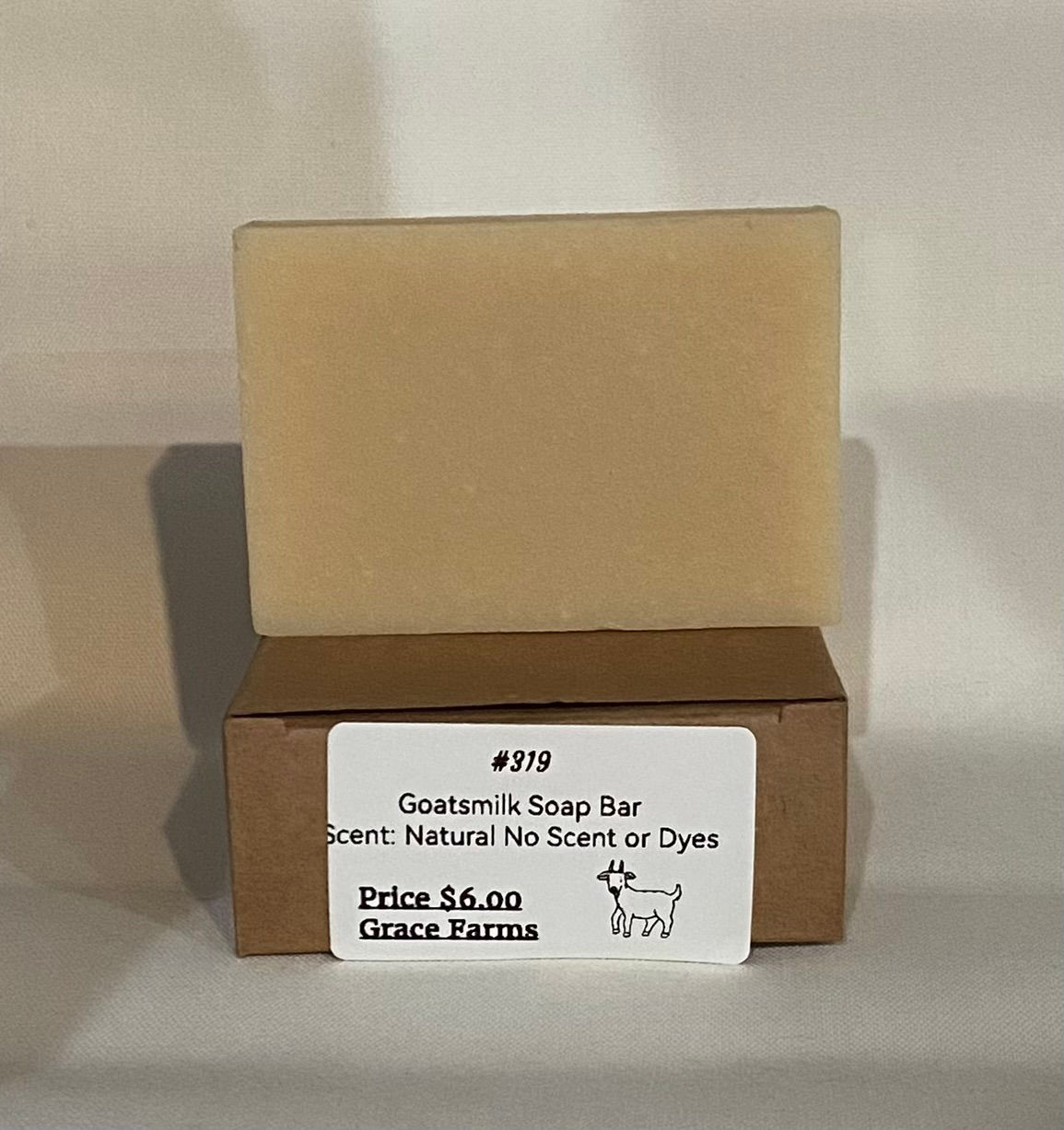 Goat Milk Soap no Scents Or Dyes