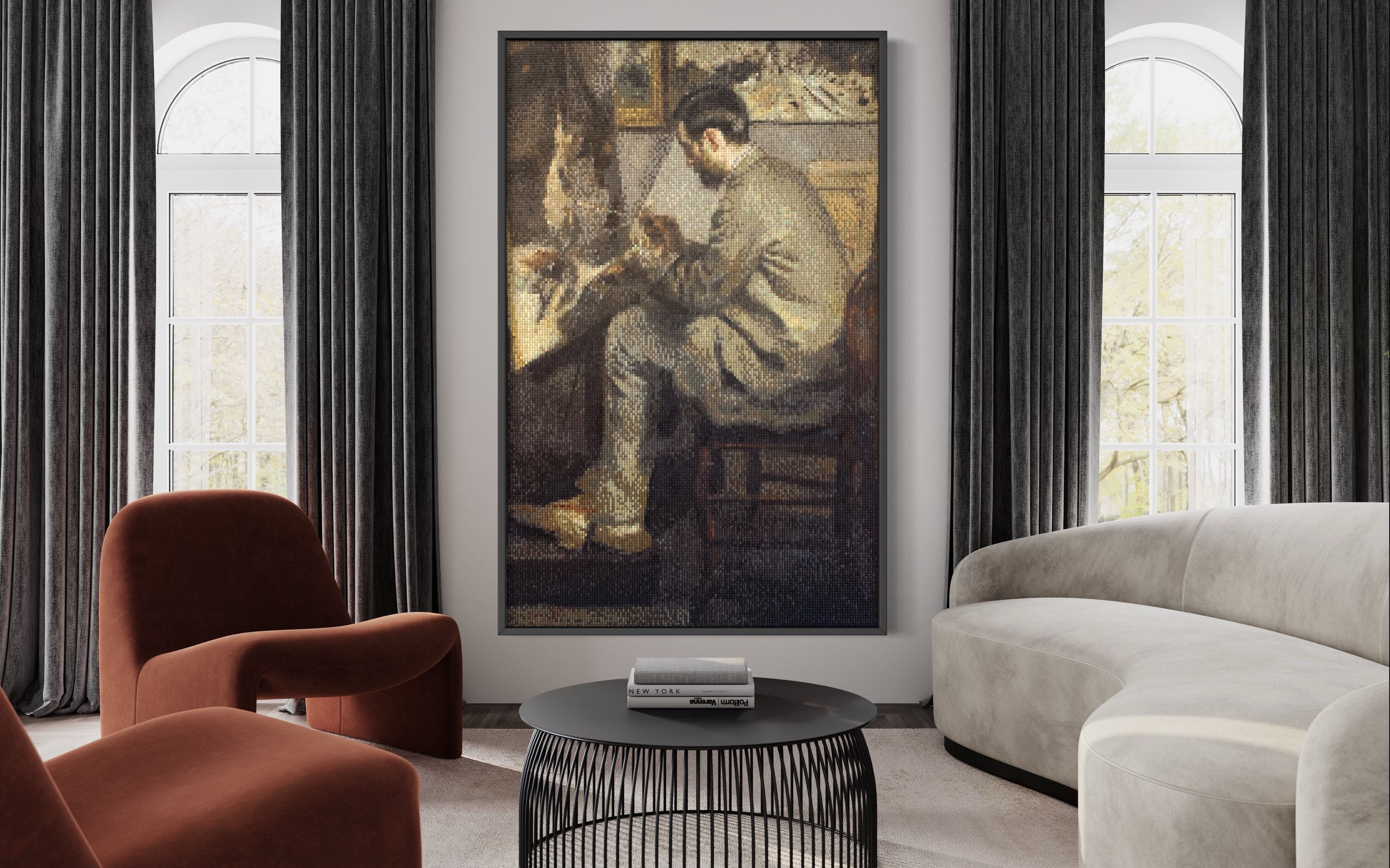 Portrait of Frédéric Bazille (48"W x 72"H)