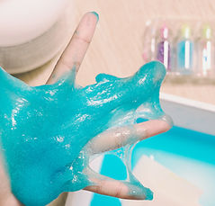 Blue Glitter Slime