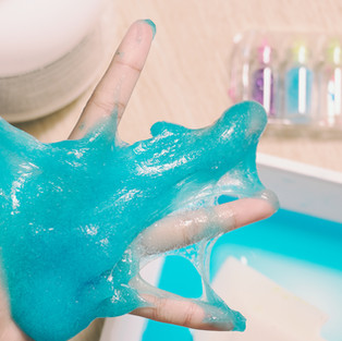 Blue Glitter Slime