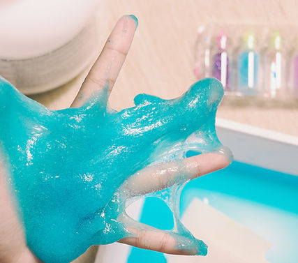 Blue Glitter Slime