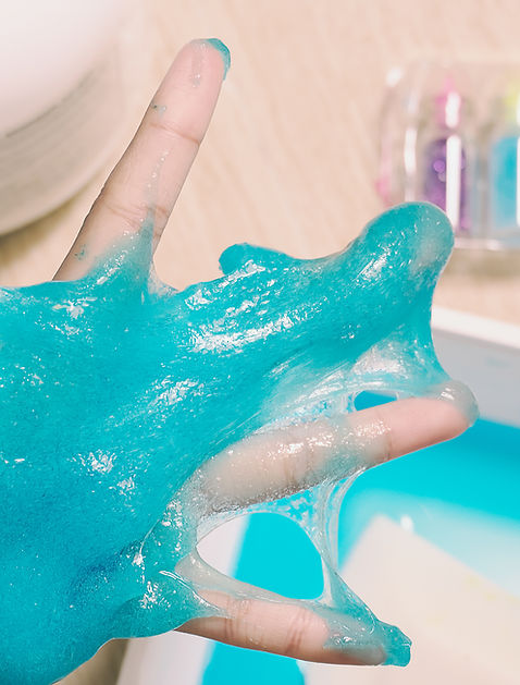 Blue Glitter Slime
