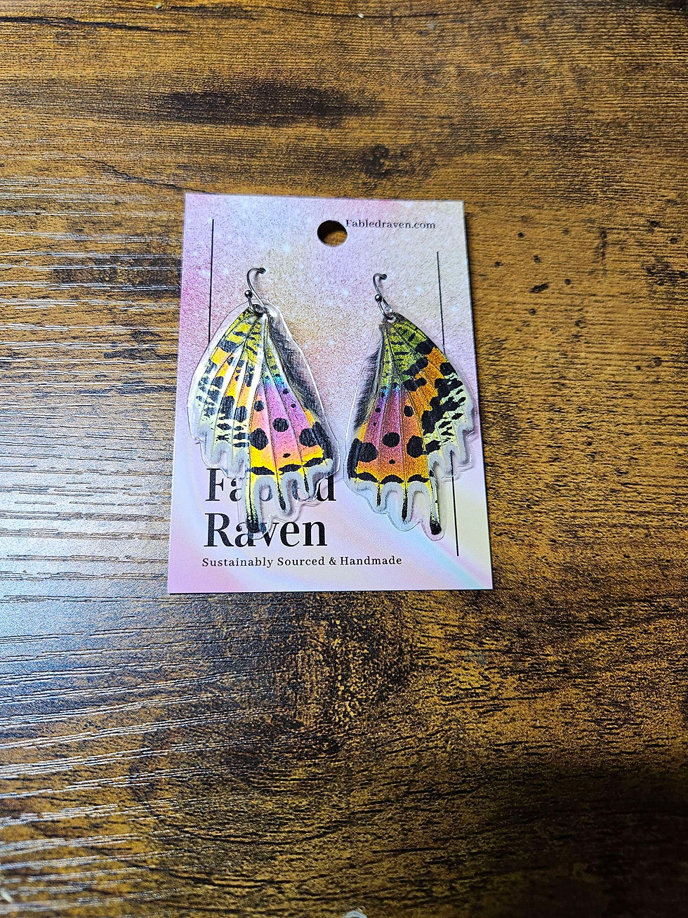 Thumbnail: Real Butterfly Wing Earrings 