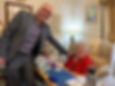 Customer enjoying improved hearing with her new hearing aids.