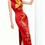 Thumbnail: 55056 Handmade Gold Thread Embroidery Silk Red Cheongsam for Bride - High-end Cu