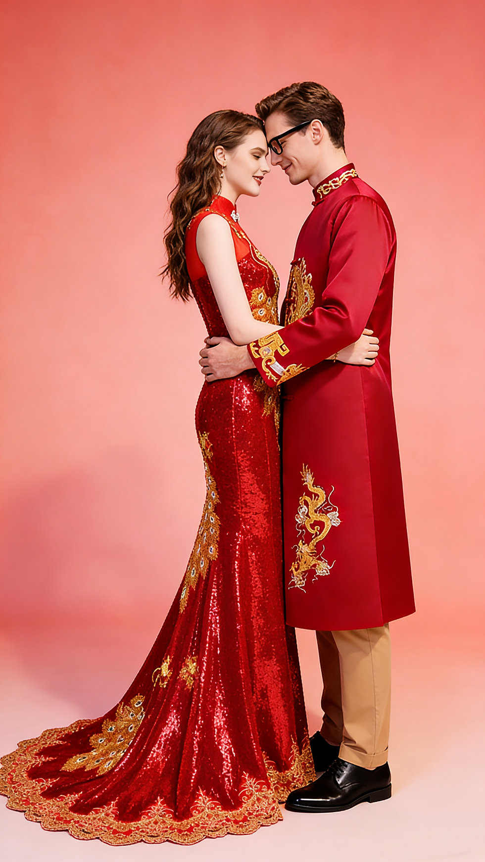 Thumbnail: 2552 Xiuhéfu Men’s  Groom's wedding suit outfit Tang Suit
