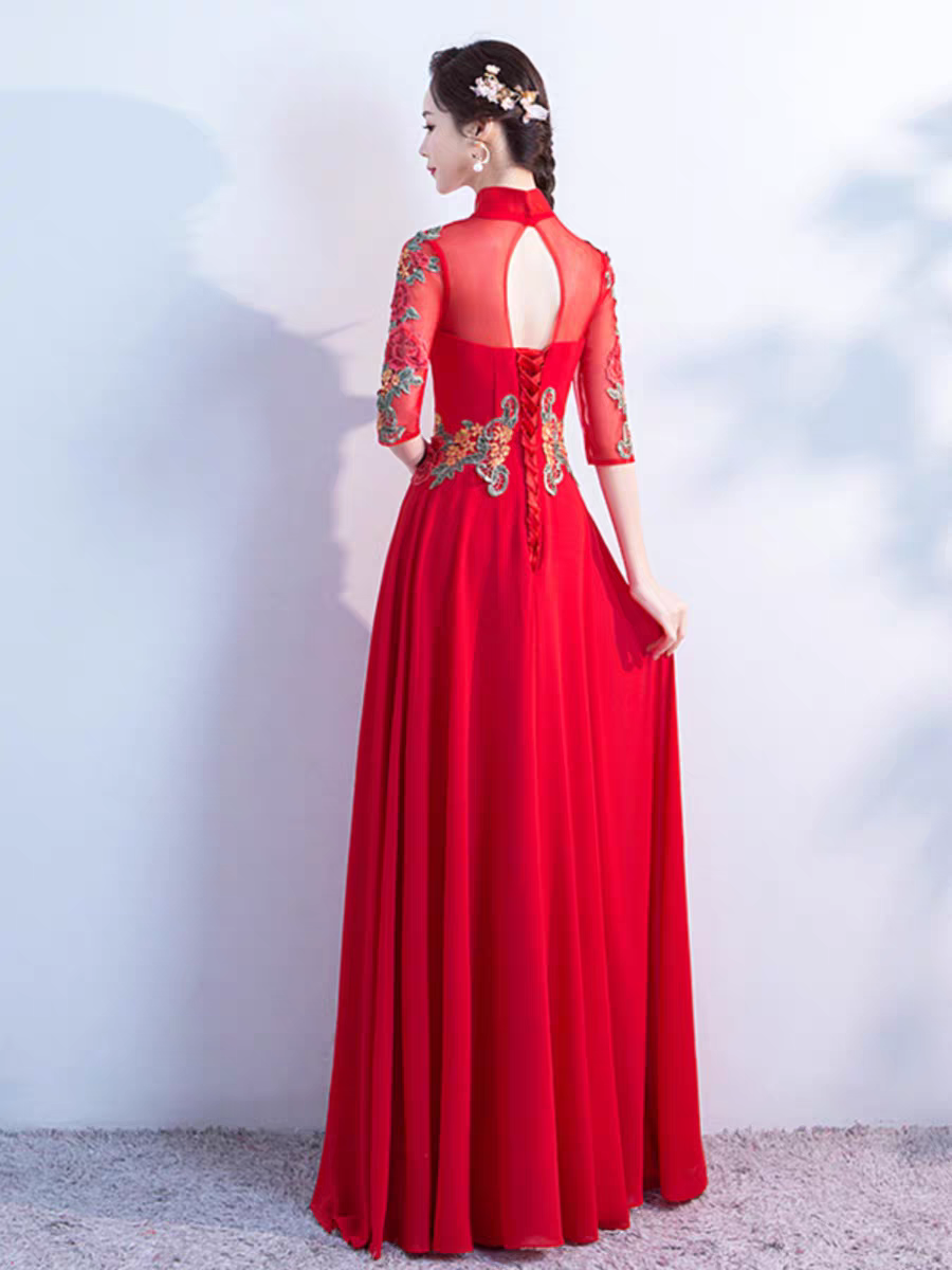 Thumbnail: 11333 Long Chinese Style Stage Performance Gown for Women’s Choir and Recitation