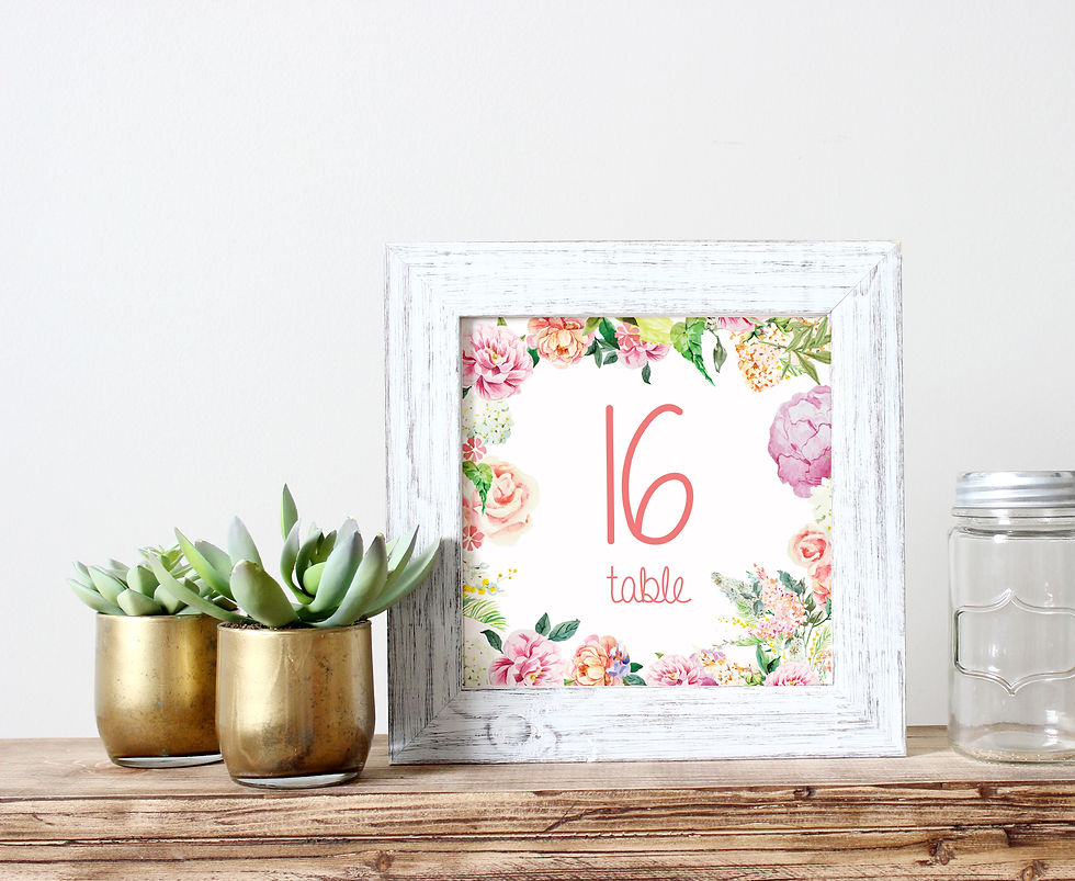 מספרי שולחן