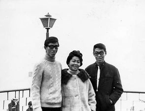 Robert with younger brother and his mother .jpeg