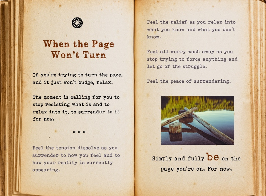 When the page won't turn. Cool Pages. Love the story you're living, no matter what page you're on.