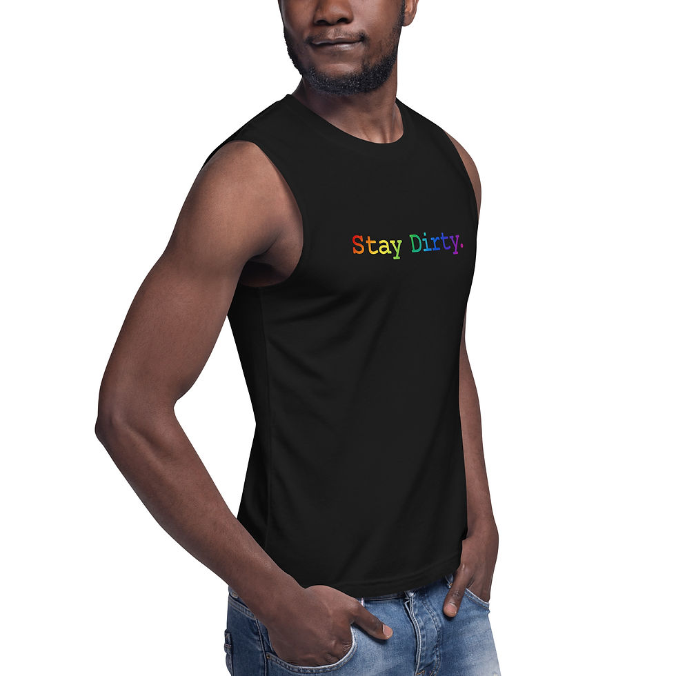 Thumbnail: Dirty Water Cafe Black Tank - Pride Edition