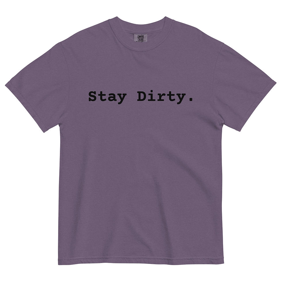 Thumbnail: Stay Dirty Tee - black and green splatter
