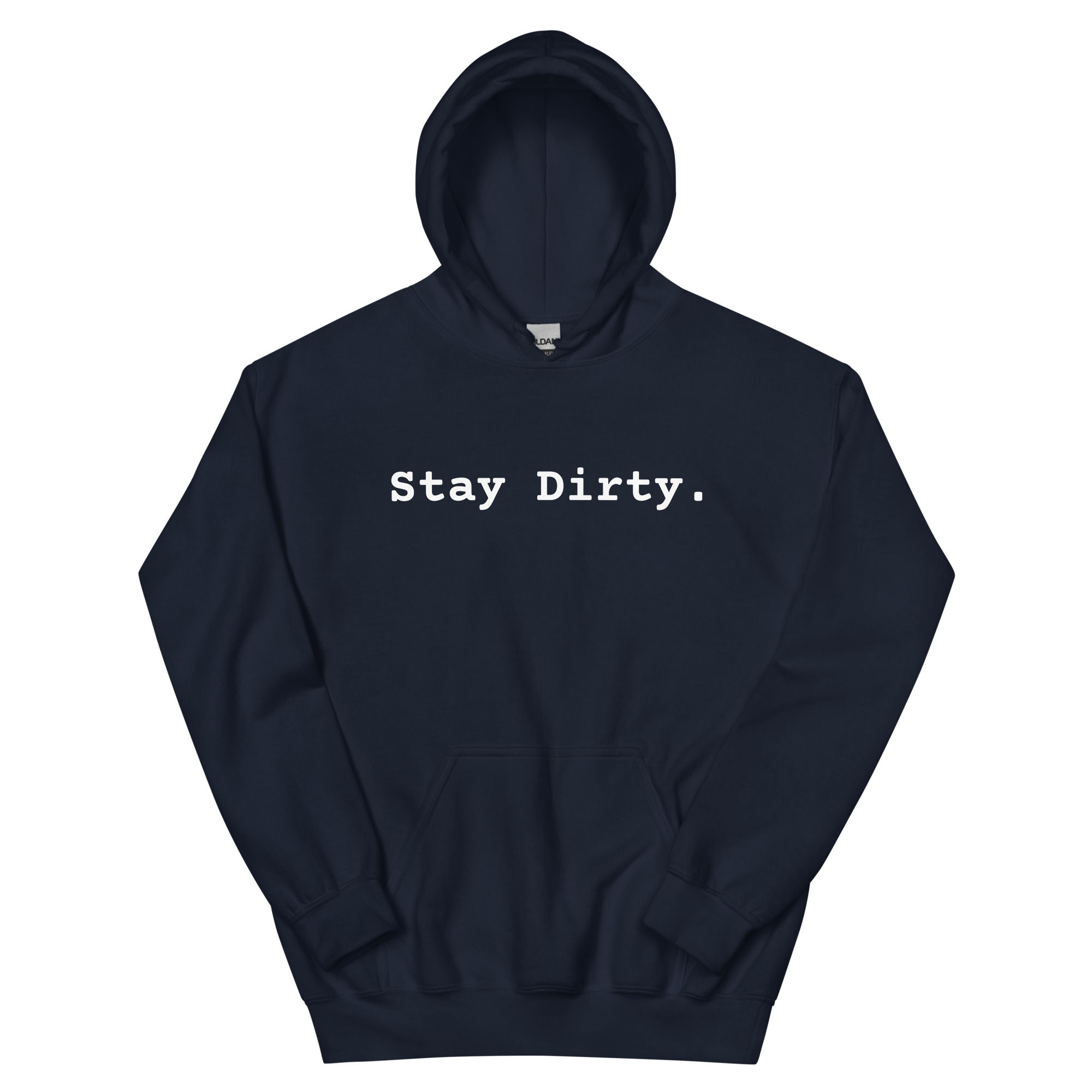Stay Dirty Hoodie - black and green splatter