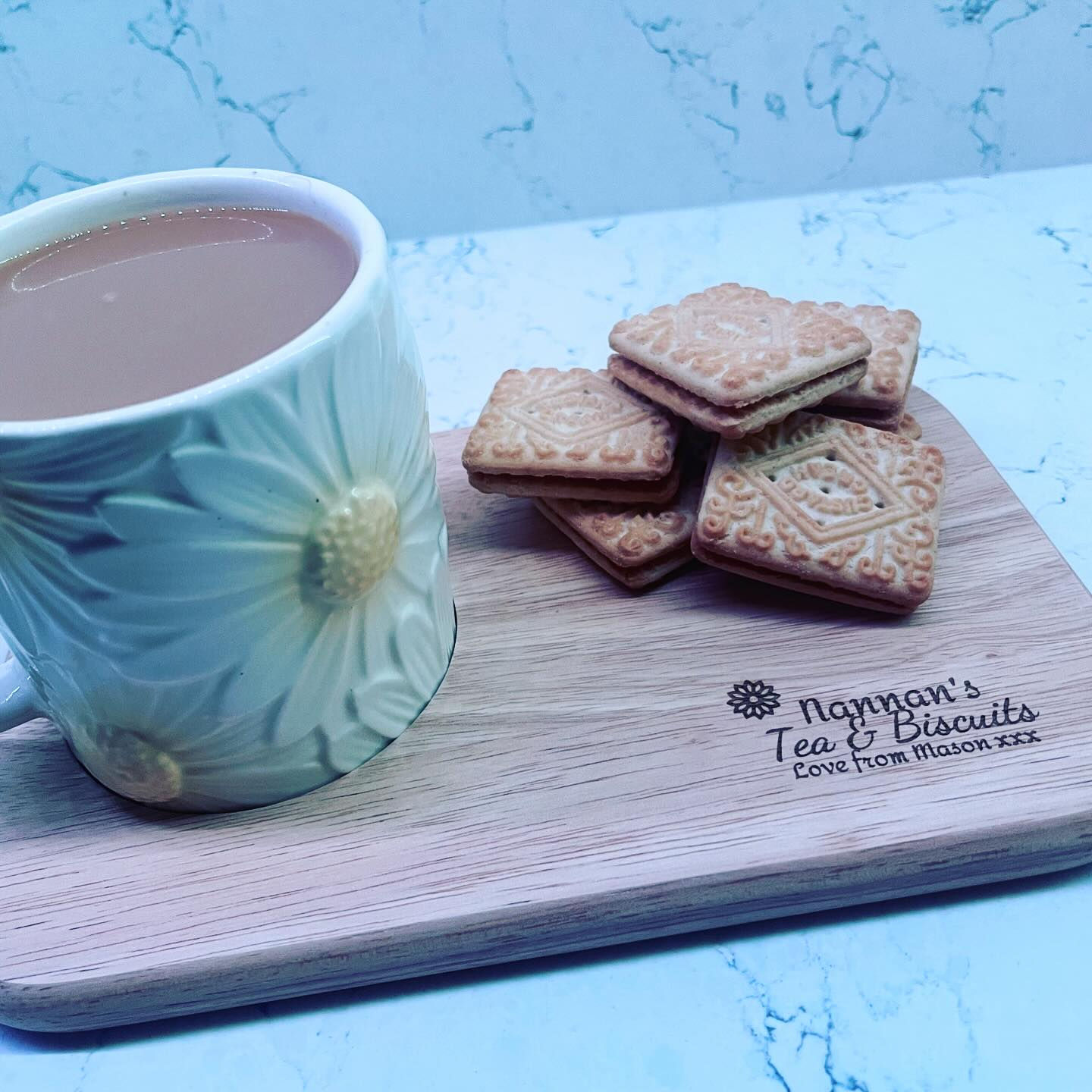 Engraved Tea & Biscuits Board
