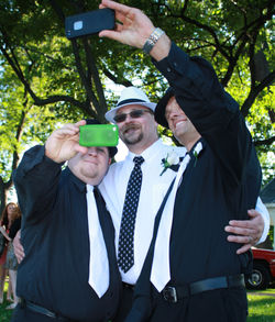 selfies with the groom
