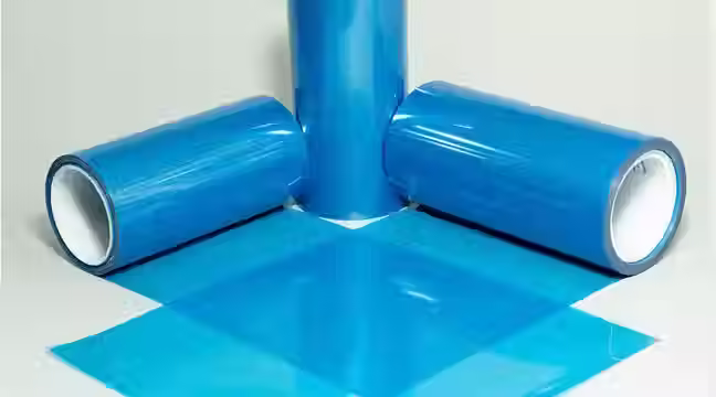 3 Rolls of blue PET films