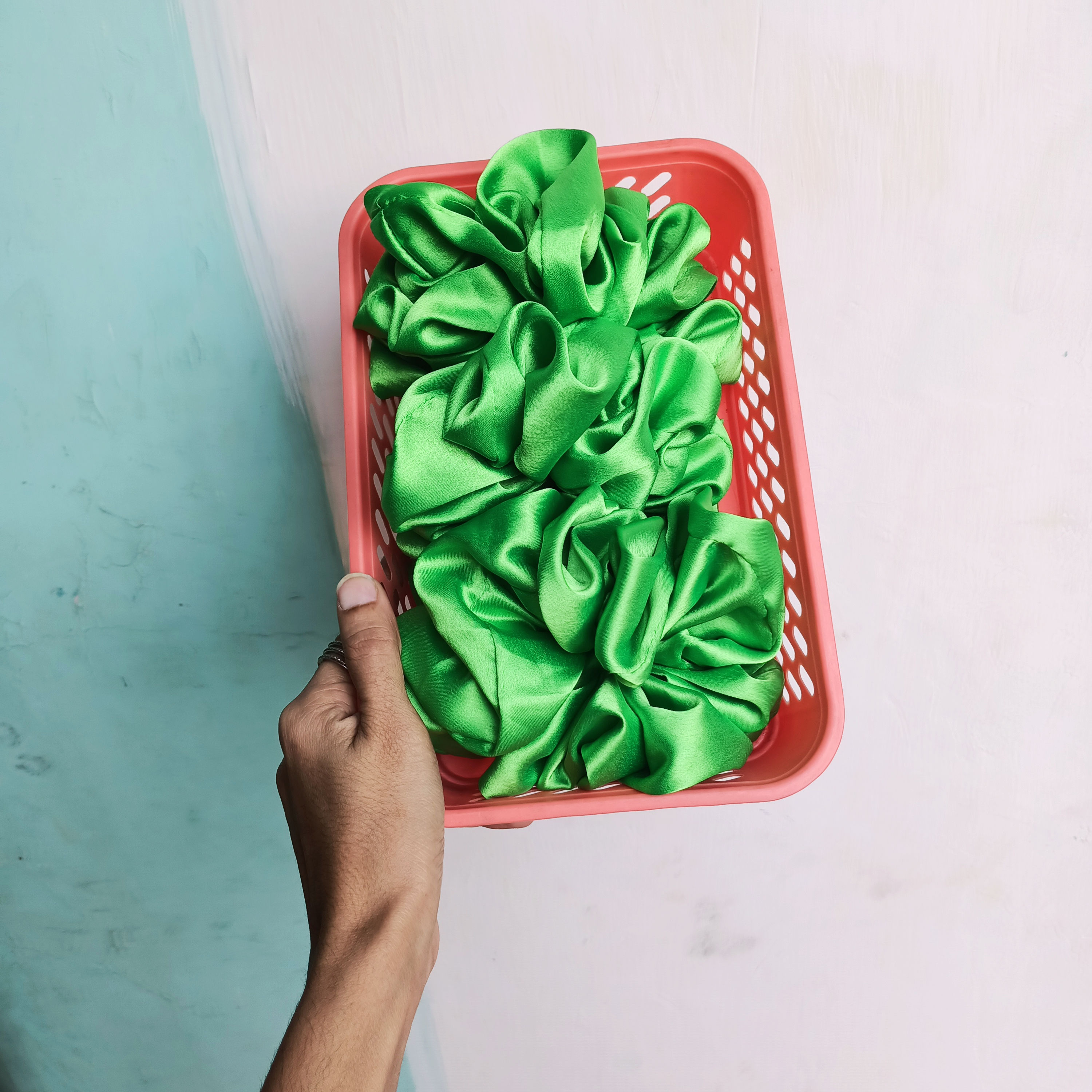 Kelly Satin Scrunchies