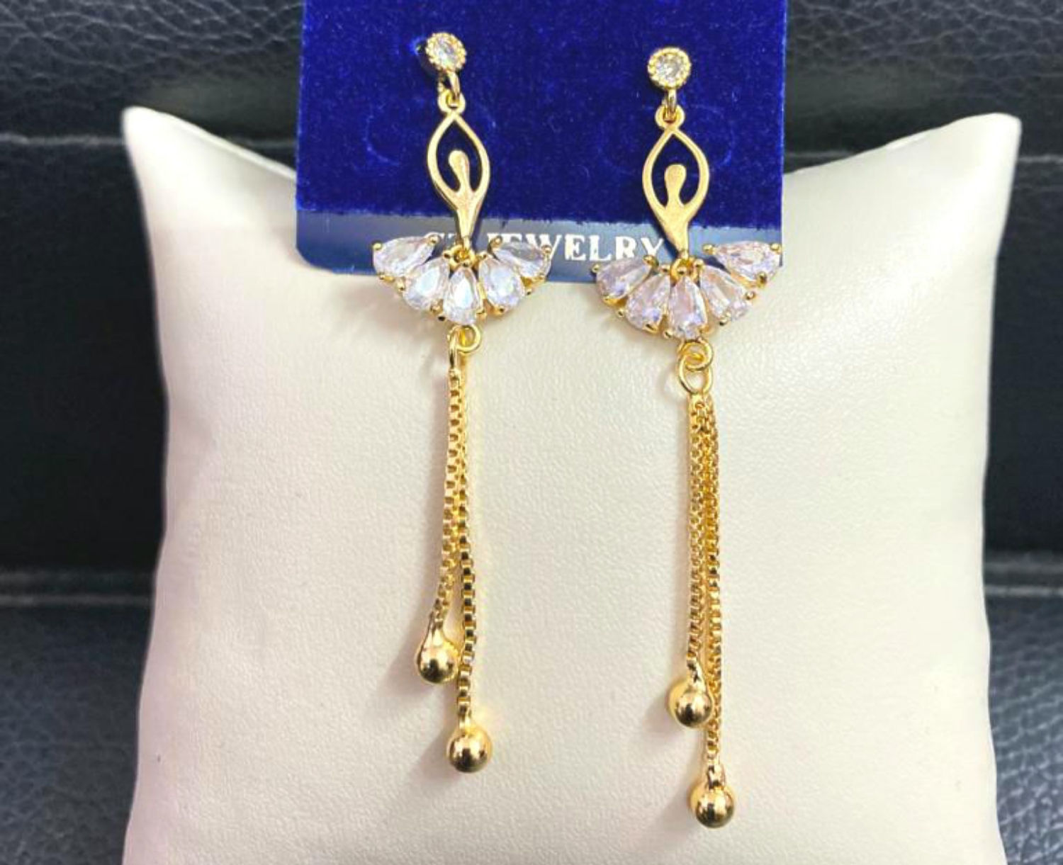 Dancing Doll Cz Anti Tarnish Earrings