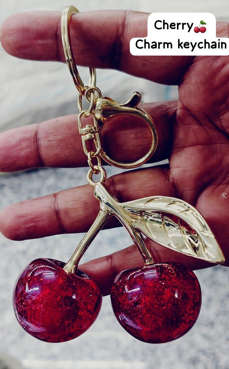 Cherry Bag Charm Keychain