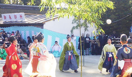 The New Year's Kemari (Traditional Soccer Game of Japan) at Shimogamo Shrine