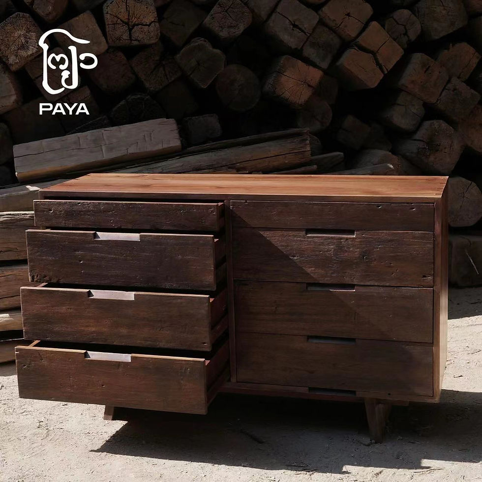 Thumbnail: Cang Wood Eight Drawer Dresser