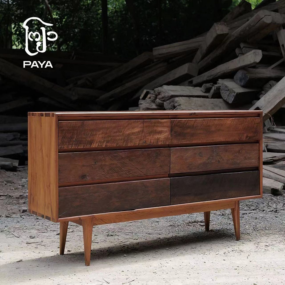 侘寂风高脚斗柜