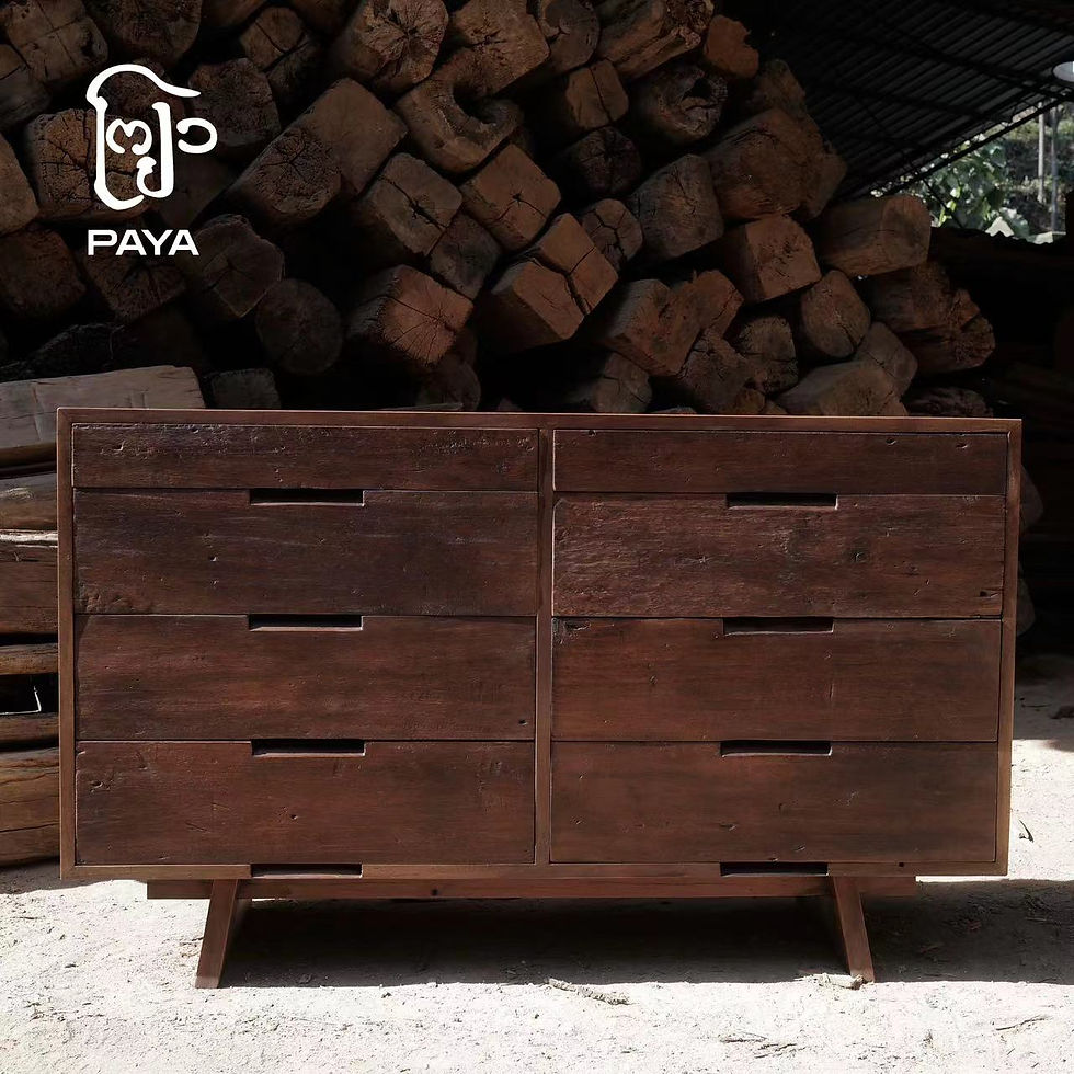 Thumbnail: Cang Wood Eight Drawer Dresser