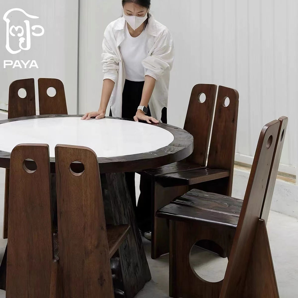 Thumbnail: White Marble Mushroom Table