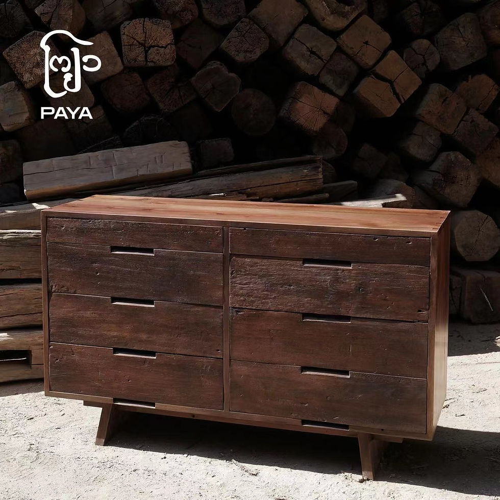 Thumbnail: Cang Wood Eight Drawer Dresser