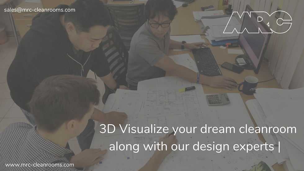 Cleanroom design from MRC Cleanroom Systems.