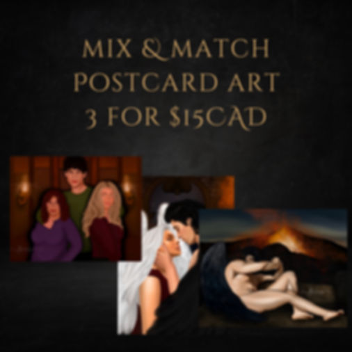 3 for$15CAD Postcard Art