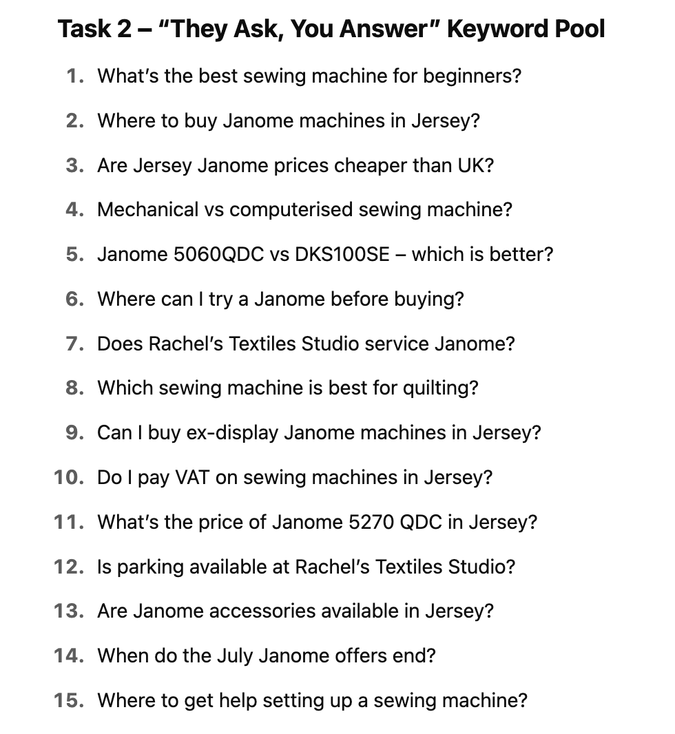 keyword pool jersey sewing machine questions