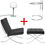 Thumbnail: Set 5 = BARCELONA CHAIR + OTTOMAN + EG TABLE + BAUHAUSLAMP