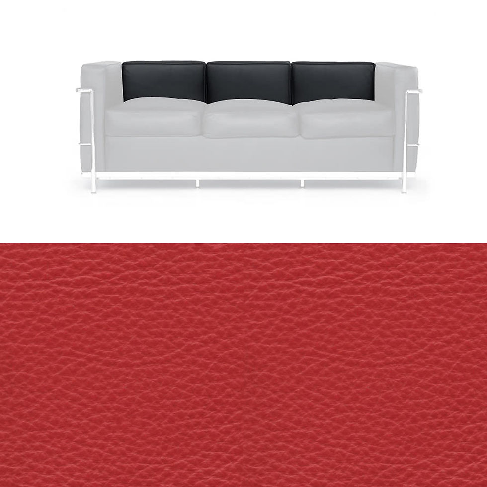 Miniaturebillede: Rygpuder til 3-personers sofa LC 2