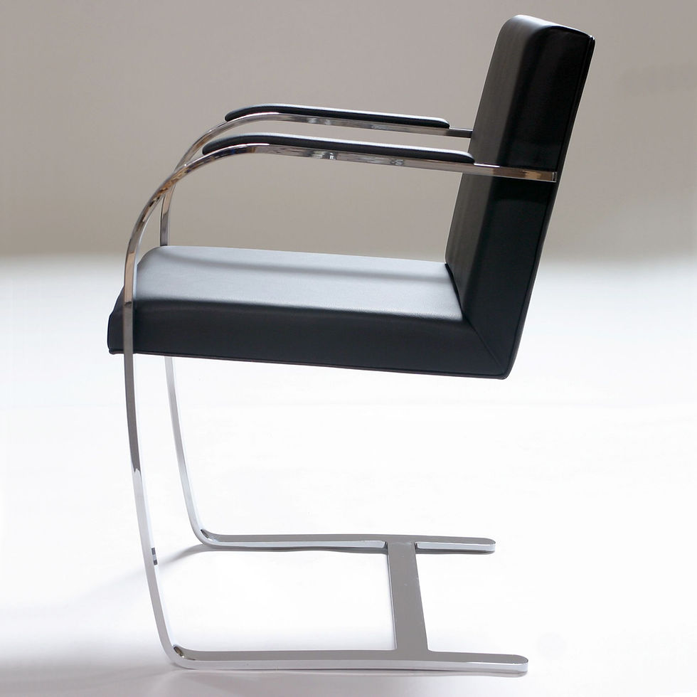 Miniaturbild: Mies van der Rohe - Brno Stuhl mit Federstahl