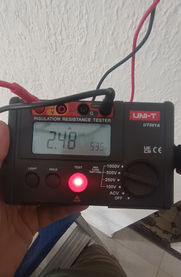 Medicion de Aislacion en instalacion electrica