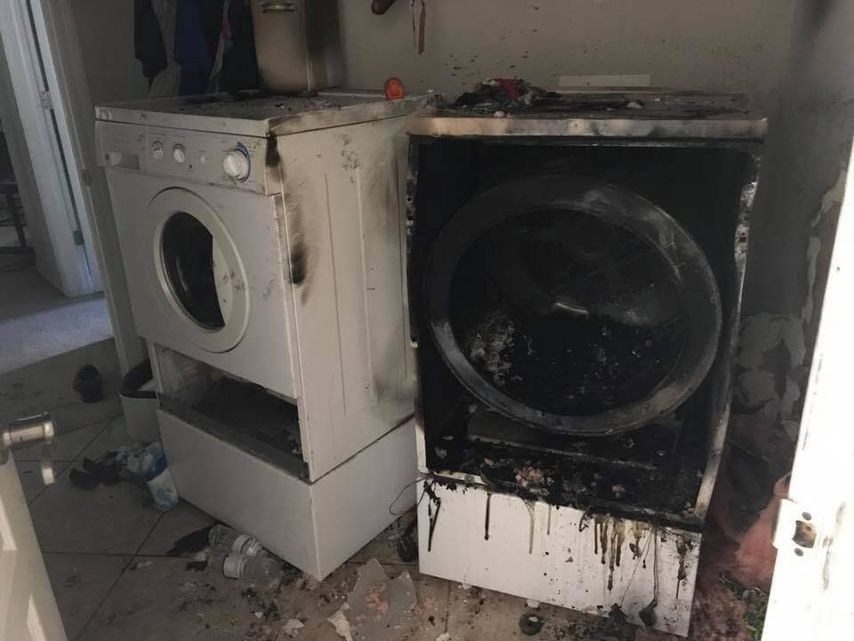 Pasco Fire/Rescue: Never leave dryer running unattended