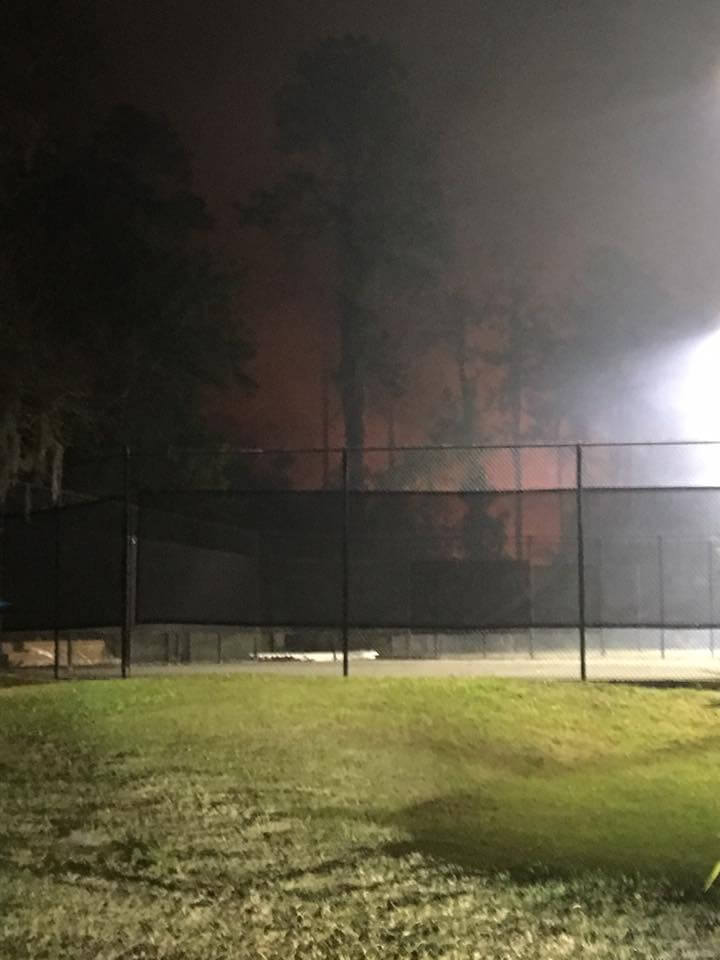 Brush Fire in Seven Oaks Community