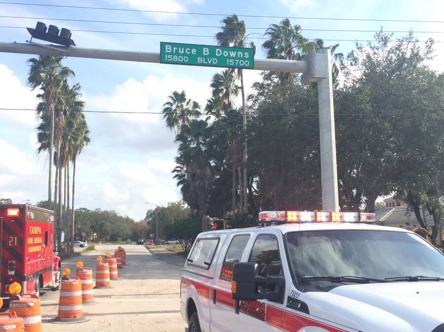 Gas Leak Closes Bruce B Downs in New Tampa